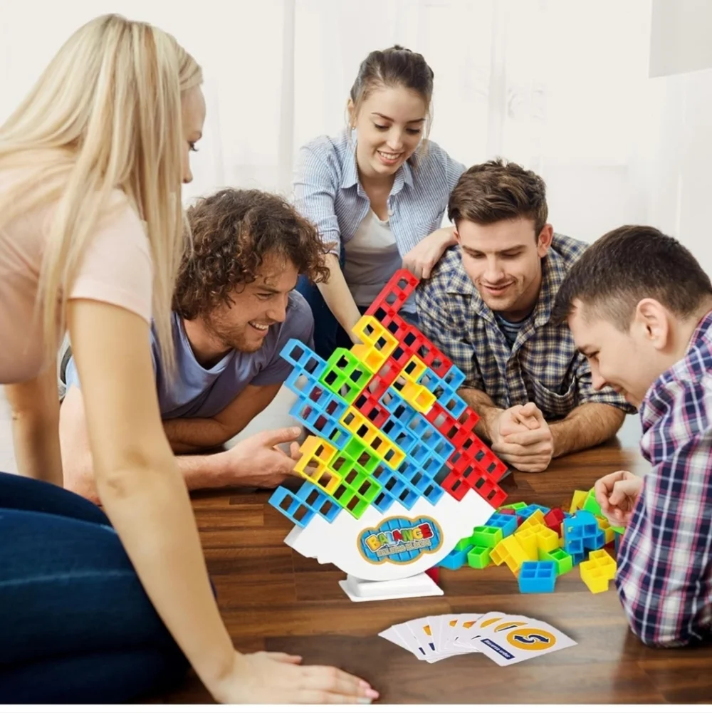 48 Pcs Tetra Tower Game Blocks